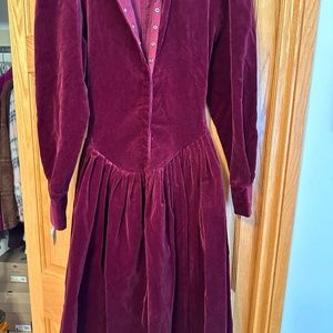 Vintage Norma Kamali velvet dress